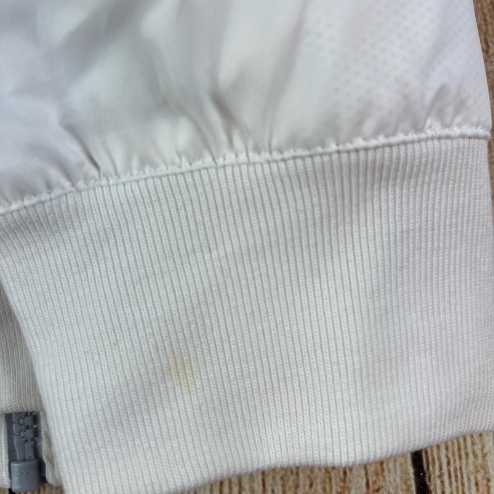 Mens Nike Windrunner Full Zip Jacket Size Medium White Black Silver CN8770 - Picture 9 of 11